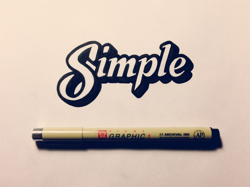 Simple is good! In fact it's great...